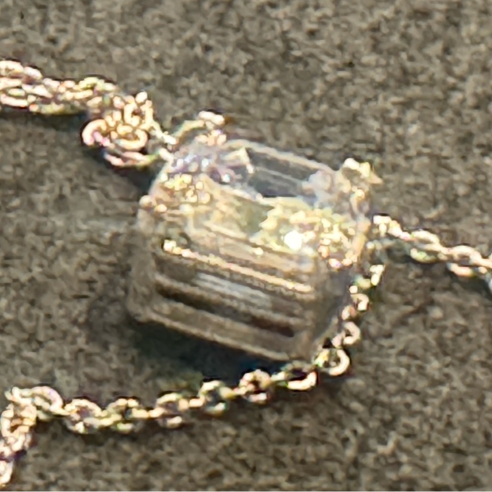 Judith Ripka 925 Necklace with Square Pendant - Picture 15 of 17